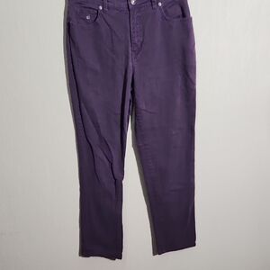 Gloria Vanderbilt Purple Straight Leg Jeans Size 10